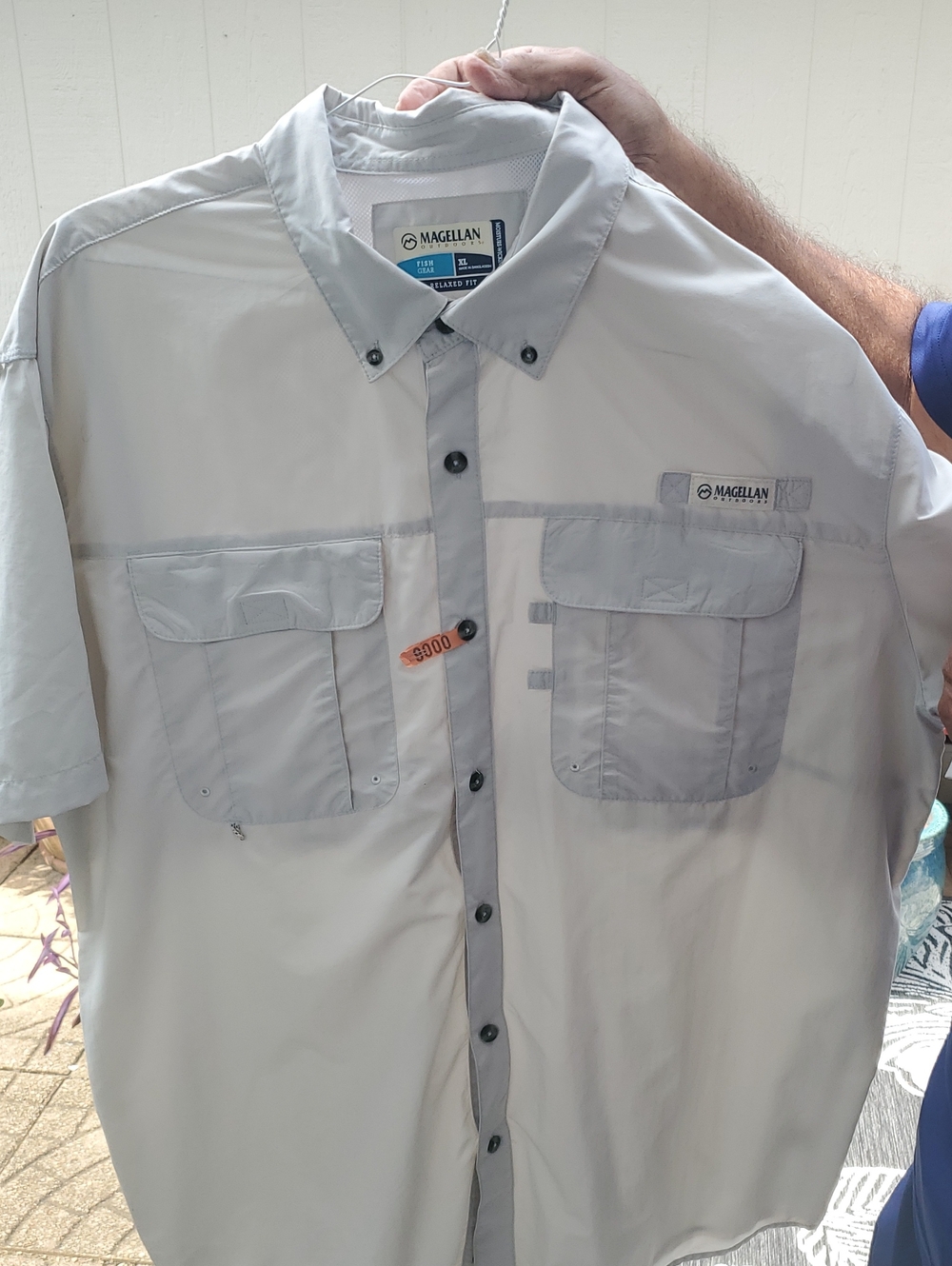 Magellan XL Outdoors Fish Gear Relaxed Fit Short Sleeve  Fishing Shirt